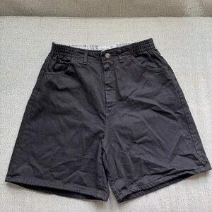 Vintage Lee Black Denim Jean Shorts